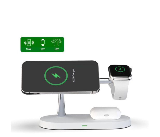 Tech-Protect A12 3w1 Magnetic MagSafe Wireless Charger biały - 662736 - zdjęcie 7